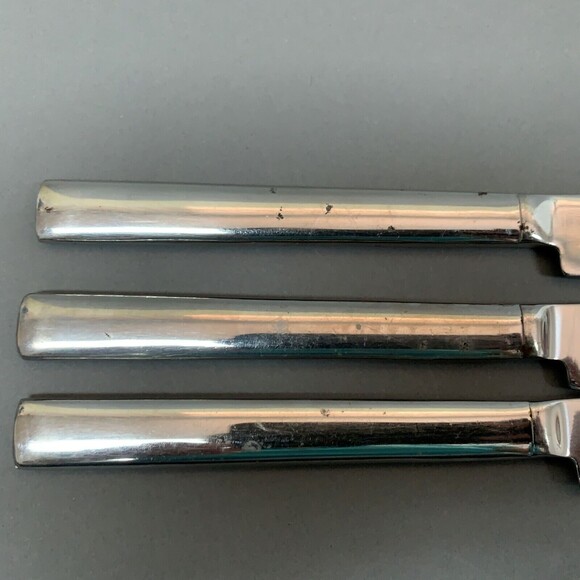 Hampton Silversmiths Park 235 Stainless China New French Solid Knives Lot of 3 - Picture 3 of 6